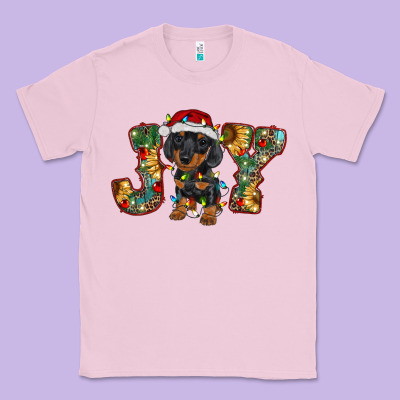 Dachshund Puppy Christmas Joy Classic Tee Designed By Ranaportraitstore