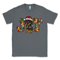 Charcoal Heather dachshund puppy christmas joy Classic Tee - RanaPortraitStore
