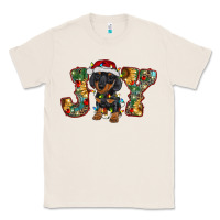 Natural dachshund puppy christmas joy Classic Tee - RanaPortraitStore