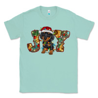 Seafoam dachshund puppy christmas joy Classic Tee - RanaPortraitStore