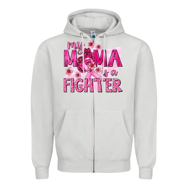 My Mama Is A Fighter With Ribbon Zipper Hoodie by texasbilliewilder | Teevron