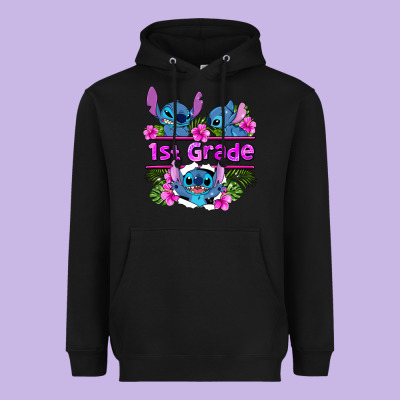 Preview Flower Stitch 1st Grade Heavyweight Hoodie Designed By Adodesignshop
