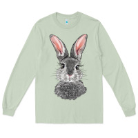 Matcha Bunny Face Long Sleeve Tee - RanaPortraitStore