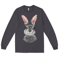 Smoke Bunny Face Long Sleeve Tee - RanaPortraitStore
