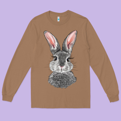Long Sleeve Tee Bunny Face