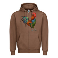 Chestnut rooster Zipper Hoodie - RanaPortraitStore