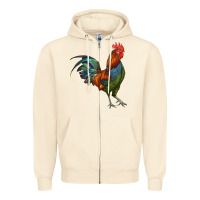 Sandshell rooster Zipper Hoodie - RanaPortraitStore