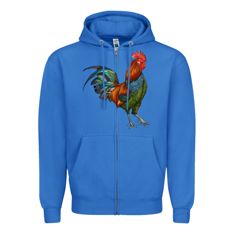 Rooster Zipper Hoodie by RanaPortraitStore | Teevron