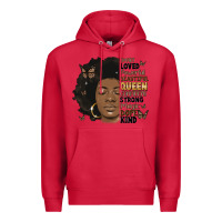Cardinal afro woman smart loved powerful Premium Hoodie - MaliasSmallBusiness