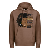 Chestnut afro woman smart loved powerful Premium Hoodie - MaliasSmallBusiness