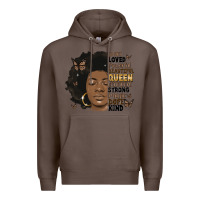 Coffee afro woman smart loved powerful Premium Hoodie - MaliasSmallBusiness