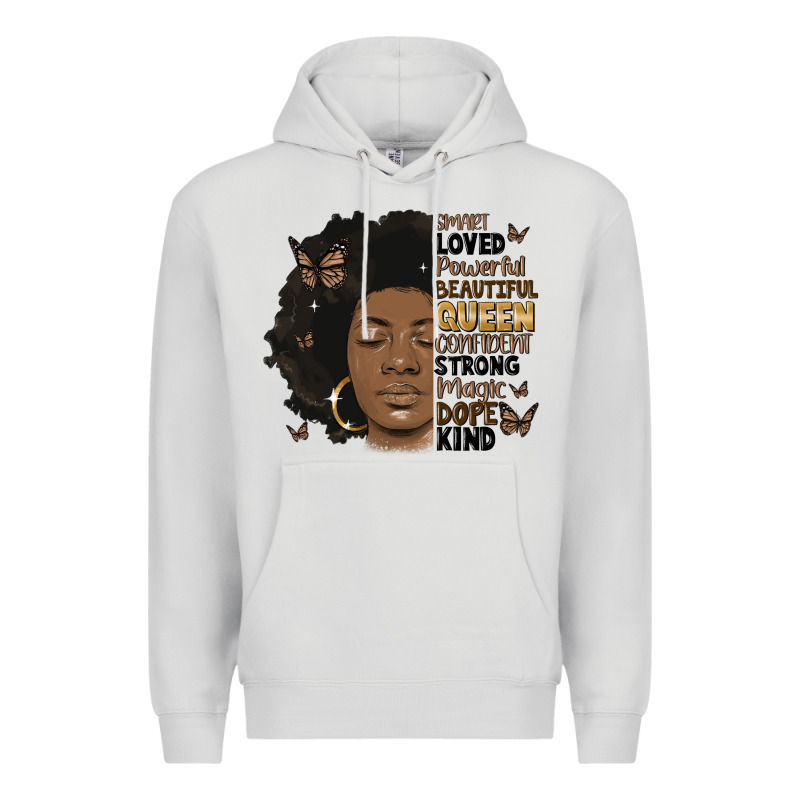 Afro Woman Smart Loved Powerful Premium Hoodie by MaliasSmallBusiness | Teevron