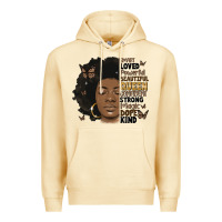 Pina Colada afro woman smart loved powerful Premium Hoodie - MaliasSmallBusiness