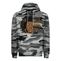 Slate Camo afro woman smart loved powerful Premium Hoodie - MaliasSmallBusiness