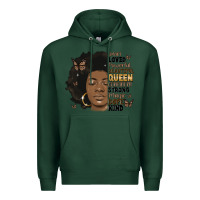 Sports Green afro woman smart loved powerful Premium Hoodie - MaliasSmallBusiness