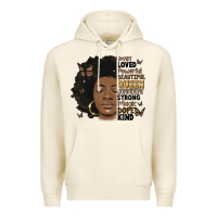 Tofu afro woman smart loved powerful Premium Hoodie - MaliasSmallBusiness