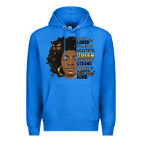 True Royal afro woman smart loved powerful Premium Hoodie - MaliasSmallBusiness