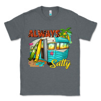 Charcoal Heather always salty with caravan Classic Tee - texasbilliewilder