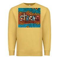 Antique Gold she is strong Premium Sweatshirt - JahusDesignShop