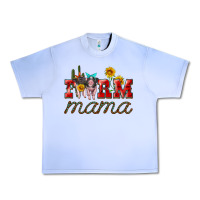 Farm Mama With Pigs Urban Heavy Tee | Teevron