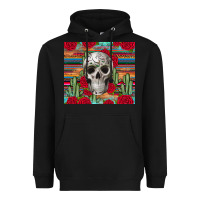 Black skull cactus Heavyweight Hoodie - JahusDesignShop