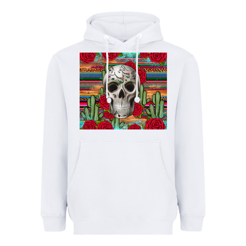 Skull Cactus Heavyweight Hoodie by JahusDesignShop | Teevron