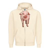Sandshell pig Zipper Hoodie - RanaPortraitStore