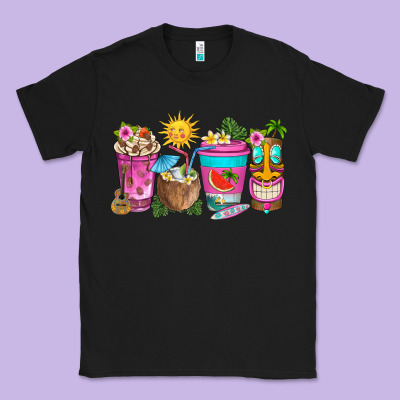 Aloha Coffe Cups Classic Tee Designed By Texasbilliewilder