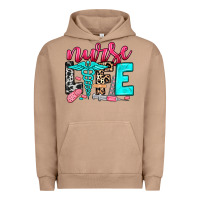 Pigment Burro nurse life Urban Hoodie - NancyCooperArtShop