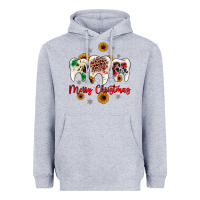 Heather Grey dental merry Christmas Heavyweight Hoodie - JahusDesignShop