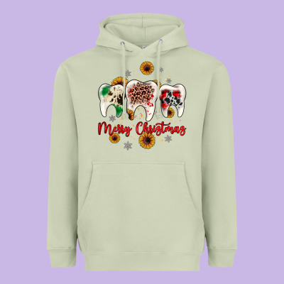 Dental Merry Christmas Heavyweight Hoodie Designed By Jahusdesignshop
