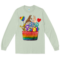 Matcha pride rainbow cupcake Long Sleeve Tee - texasbilliewilder