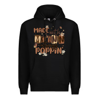 Black made with melanin always poppin Premium Hoodie - MaliasSmallBusiness