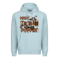 Blue Mist made with melanin always poppin Premium Hoodie - MaliasSmallBusiness