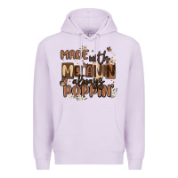 Lilac made with melanin always poppin Premium Hoodie - MaliasSmallBusiness