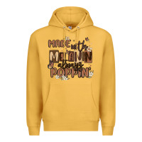 Mustard made with melanin always poppin Premium Hoodie - MaliasSmallBusiness