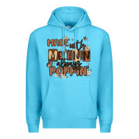 Ocean Blue made with melanin always poppin Premium Hoodie - MaliasSmallBusiness