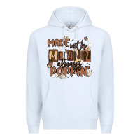 White made with melanin always poppin Premium Hoodie - MaliasSmallBusiness