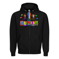 Black we are all human Zipper Hoodie - Zillion Design Studio