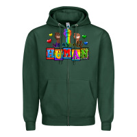 Sports Green we are all human Zipper Hoodie - Zillion Design Studio