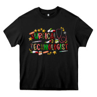 Black Surgical Technologist Heavy Core Tee - CowhideDigitalArt
