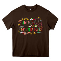 Chocolate Brown Surgical Technologist Heavy Core Tee - CowhideDigitalArt