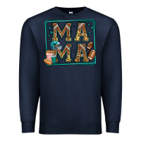 Navy american football mama Premium Sweatshirt - Jasminsmagicworld