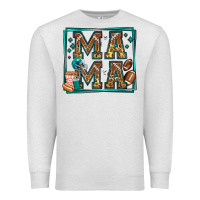 Oatmeal Heather american football mama Premium Sweatshirt - Jasminsmagicworld