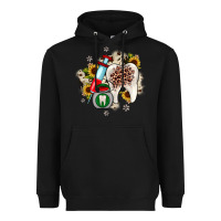 Black Christmas dental sunflower Heavyweight Hoodie - JahusDesignShop