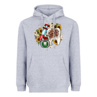 Heather Grey Christmas dental sunflower Heavyweight Hoodie - JahusDesignShop