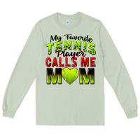 Matcha my favorite tennis player calls me mom Long Sleeve Tee - Zillion Design Studio