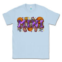 Dusty Blue mini basketball Classic Tee - Zillion Design Studio