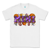White mini basketball Classic Tee - Zillion Design Studio