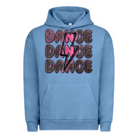 Pigment Pebble Blue dance dance dance with lightning bolt Urban Hoodie - MaliasSmallBusiness